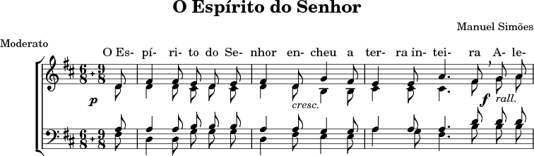 Meu Universo, Partitura